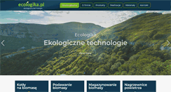 Desktop Screenshot of ecologika.pl